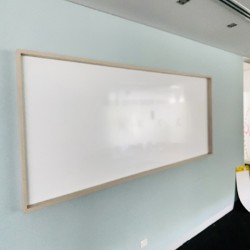 Offex 96 x 40 Inches Universal Dry Erase Classroom Wall Mount Magnetic Whiteboard with Aluminum Frame