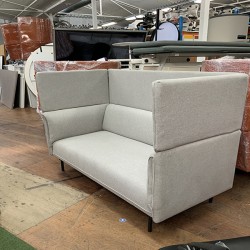 Two Seat Modern Office Loveseat Sofa High Back