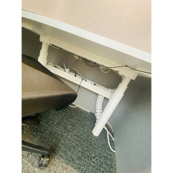 Wood Corner Pods with Hight Adjustable Desk