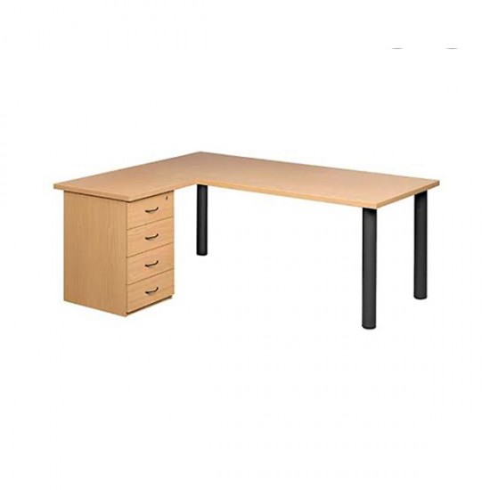 L shaped desk 	