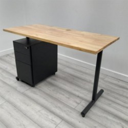 Rectangular Office Desk With Black Frame