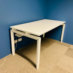 Wooden White Office Desk 