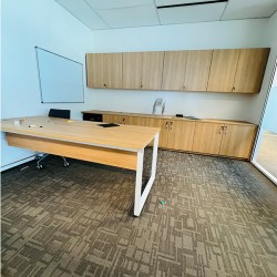 Office Desk With Privacy Screen