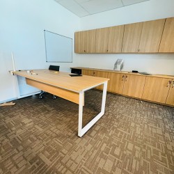 Office Desk With Privacy Screen