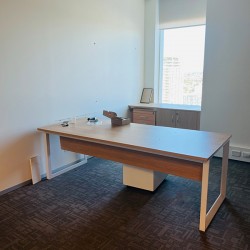 Office Desk With Privacy Screen