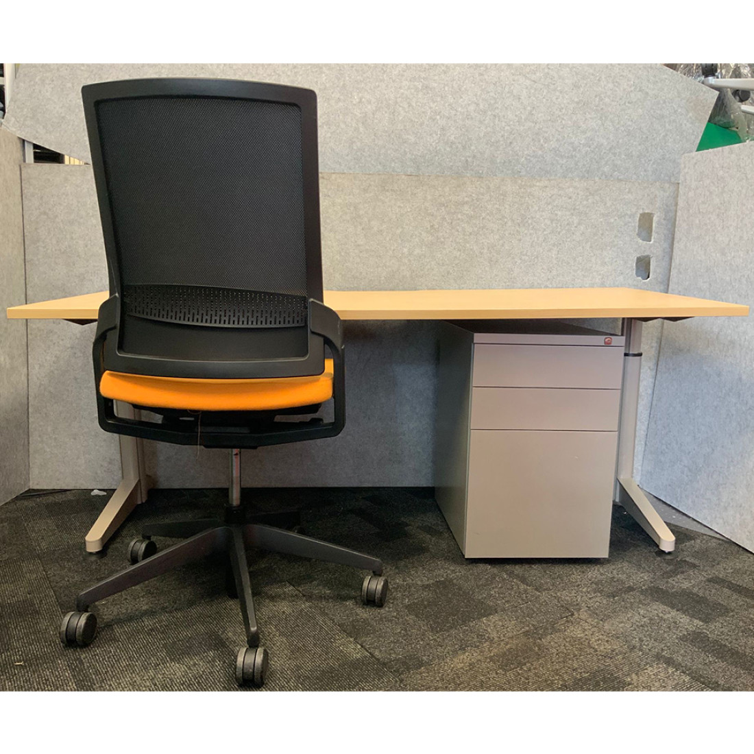 desk chair and storage set office desk , home office desk, student ...