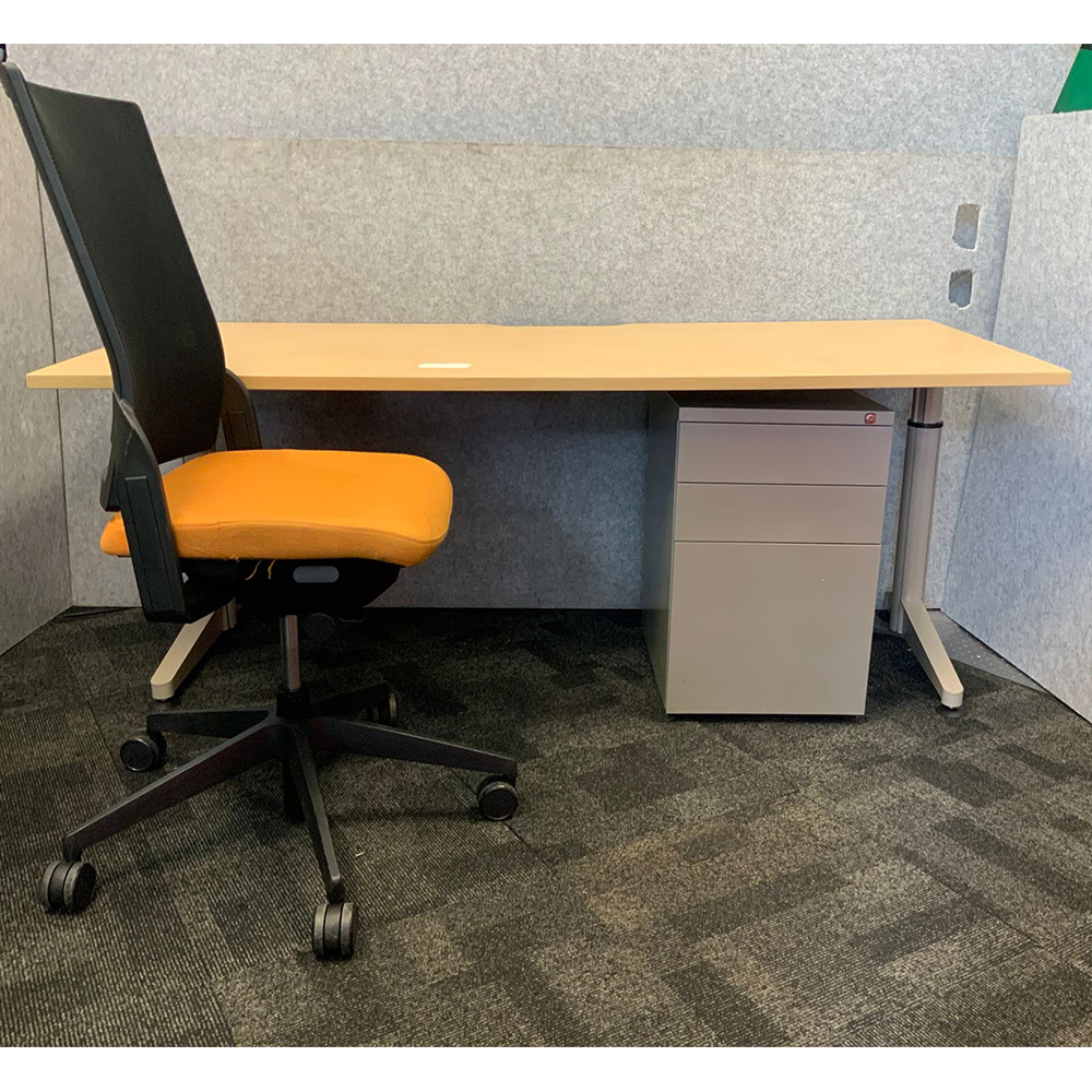 desk chair and storage set office desk , home office desk, student ...