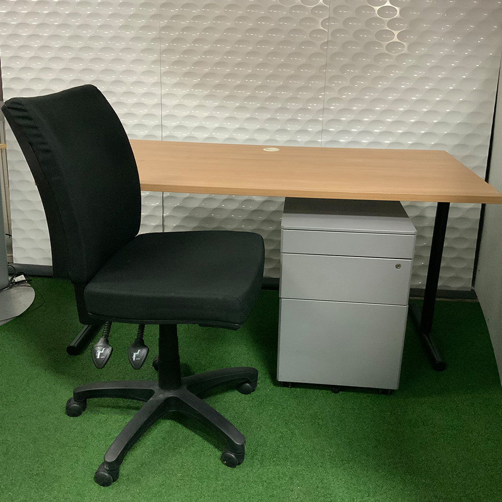 desk chair and storage set office desk , home office desk, student ...
