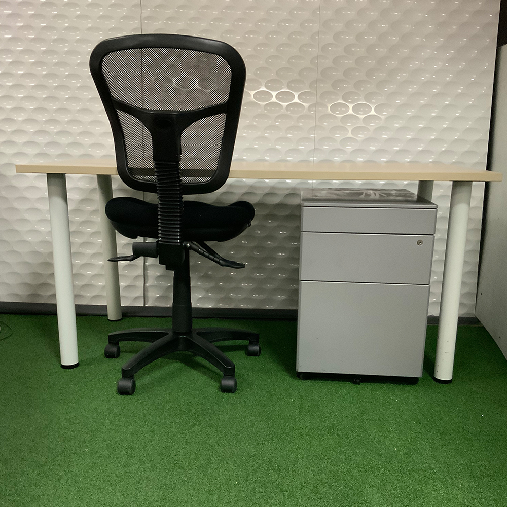 desk chair and storage set office desk , home office desk, student ...