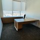 Office Corner Desk with Privacy Screen