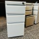 Mobile File Pedestal - 3-Drawer, Security Lock, Recessed Handle