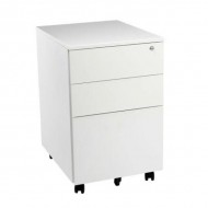 Office Hippo 3 Drawer Under Desk Slimline Mobile Filing Pedestal 