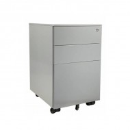 Office Hippo 3 Drawer Under Desk Slimline Mobile Filing Pedestal 