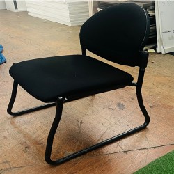 Sled Frame Curved Back Visitor Chair without Arms