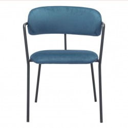 Zuo Emrys Dining Chair Steel Blue