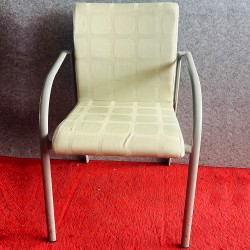 Fabric Chair With Armrest In Good Condition