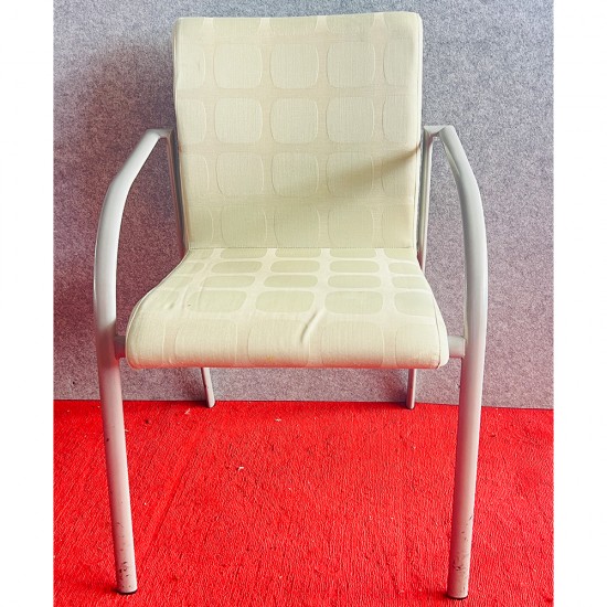 Fabric Chair With Armrest In Good Condition