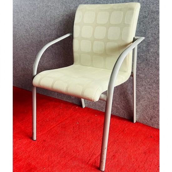 Fabric Chair With Armrest In Good Condition