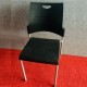 Office Straight Leg Stack Chair with Plastic Seat and Back