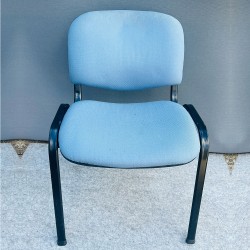 Conference Chair Blue Fabric In Good Condition