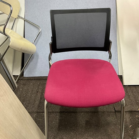 Premium Quality Stackable Mesh Chair In Good Condition