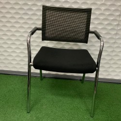 Skin Mesh Meeting Chair In Good Condition