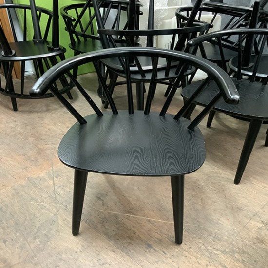 Cafeteria Chair (Single) (Black)