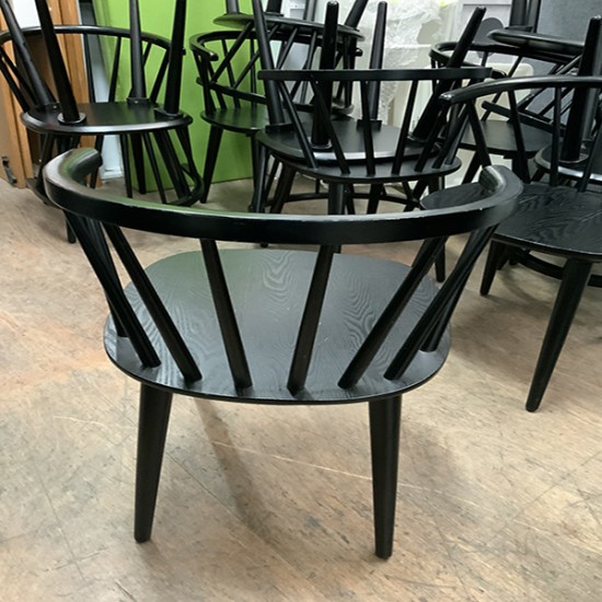 Cafeteria Chair (Single) (Black)