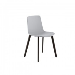 Black wooden foot design chair (grey)