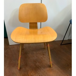 DCW Chair of Molded Oak by Charles Eames for Vitra, 1990s