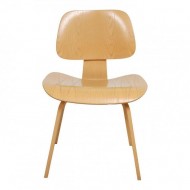 DCW Chair of Molded Oak by Charles Eames for Vitra, 1990s