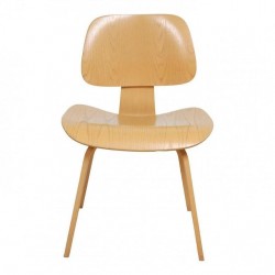 DCW Chair of Molded Oak by Charles Eames for Vitra, 1990s