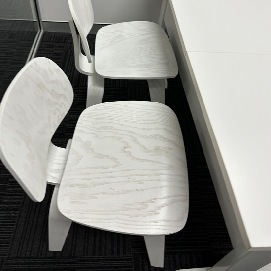 DCW Chair of Molded Oak by Charles Eames for Vitra, 1990s