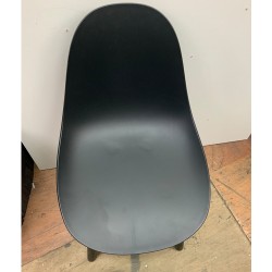 New dining chair PP with metal leg living room chair