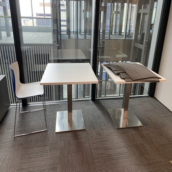 Square café table