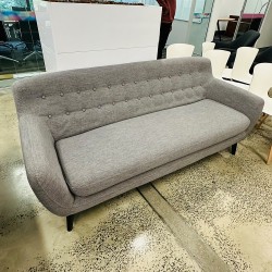 Ziggy Three (3) Seater Scandinavian Fabric Sofa For Lounge Area In Good Condition