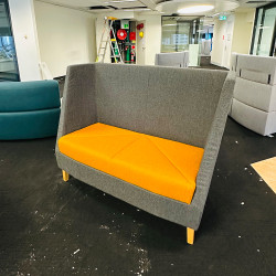 Booth High Back Sofa For Lounge In Good Condition