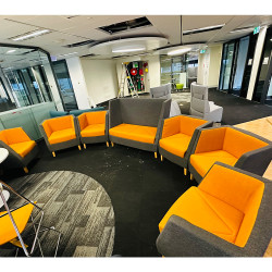 Booth High Back Sofa For Lounge In Good Condition