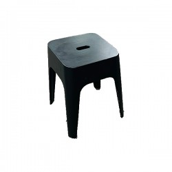 Medium Black Stool In Good Condition