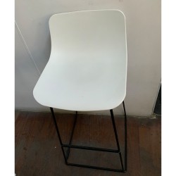 Hoop Square Bar Stool – Low Back in Good Condition