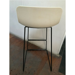 Hoop Square Bar Stool – Low Back in Good Condition