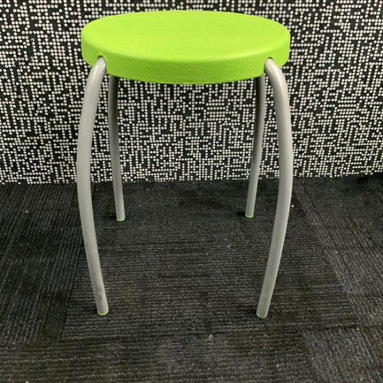  Stool 1970’s Style Green Retro Plastic