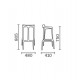 Happy 490 Stackable Stool By Pedrali In Good Condition