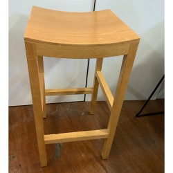 Backless Barstool Natural In Good Condition