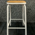 Low Stools with Wooden Seat
