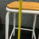 Low Stools with Wooden Seat