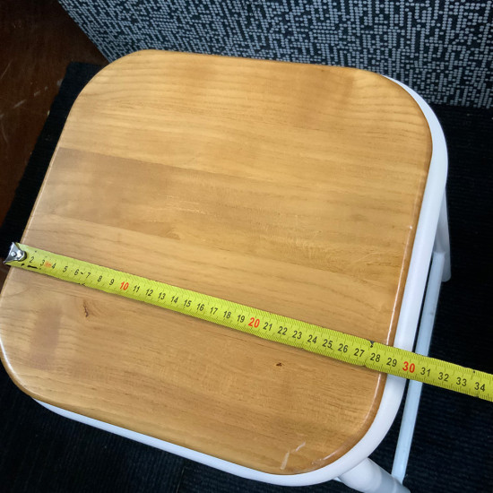 Low Stools with Wooden Seat