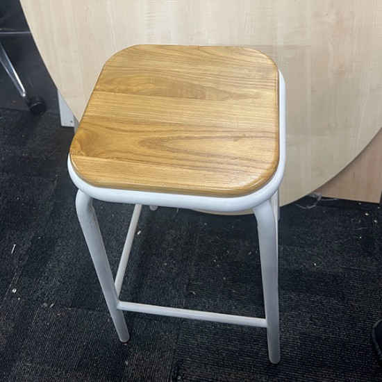 Low Stools with Wooden Seat