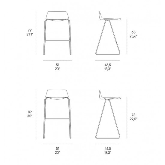 Casamania Pressious Bar Stool In Good Condition