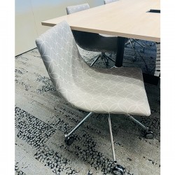 Fabric withoutarm chair